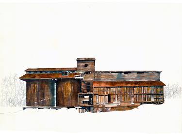 Original Architecture Painting by Tom Leytham