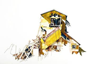 Original Architecture Painting by Tom Leytham