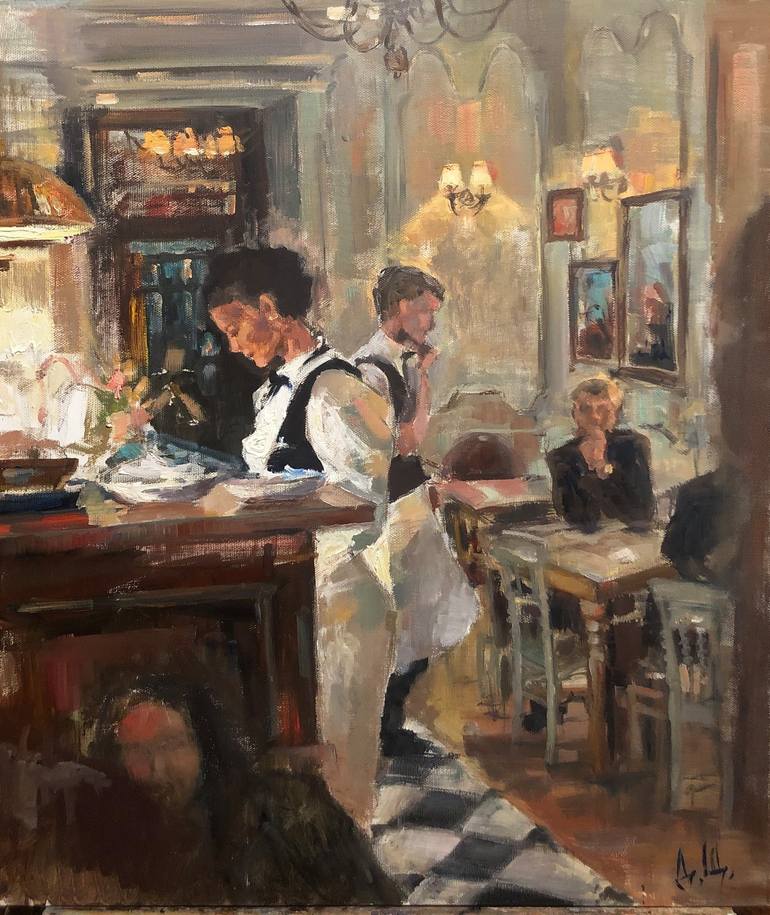 La Boulangerie Painting by Daria Shchukina | Saatchi Art