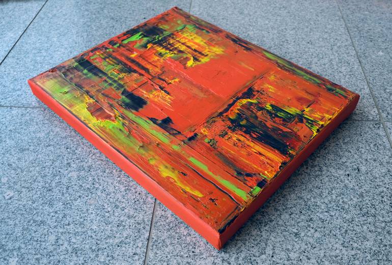 Original Abstract Expressionism Abstract Painting by Lena Krashevka