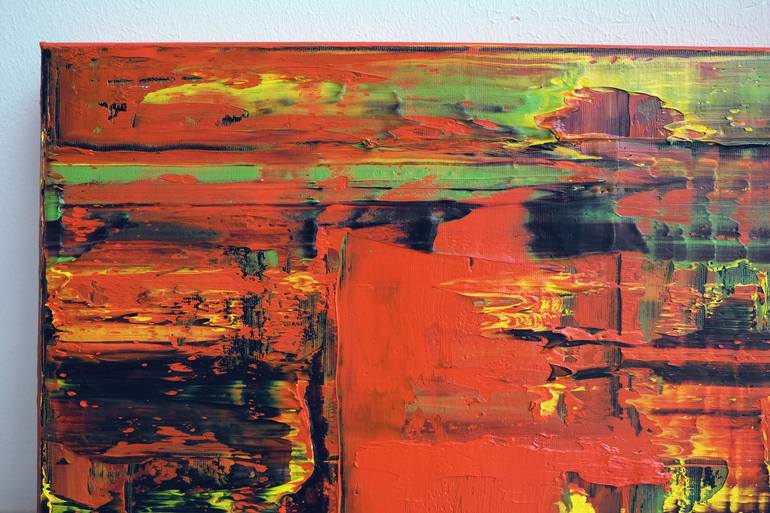 Original Abstract Expressionism Abstract Painting by Lena Krashevka