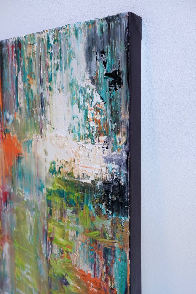 Original Abstract Expressionism Abstract Painting by Lena Krashevka