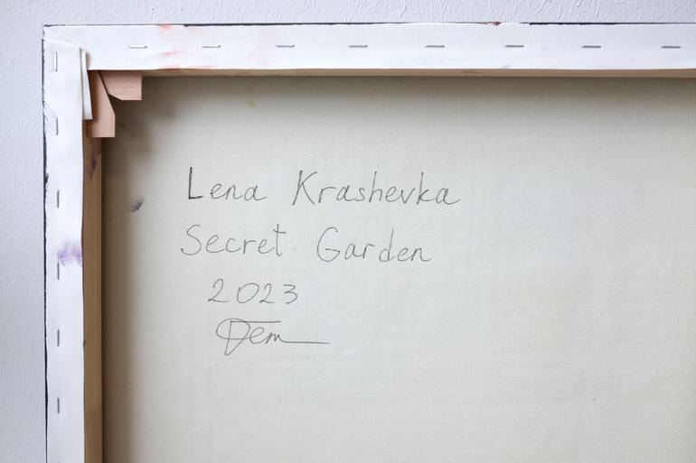 Original Abstract Expressionism Abstract Painting by Lena Krashevka