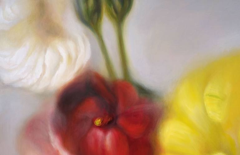 Original Figurative Floral Painting by Lena Krashevka