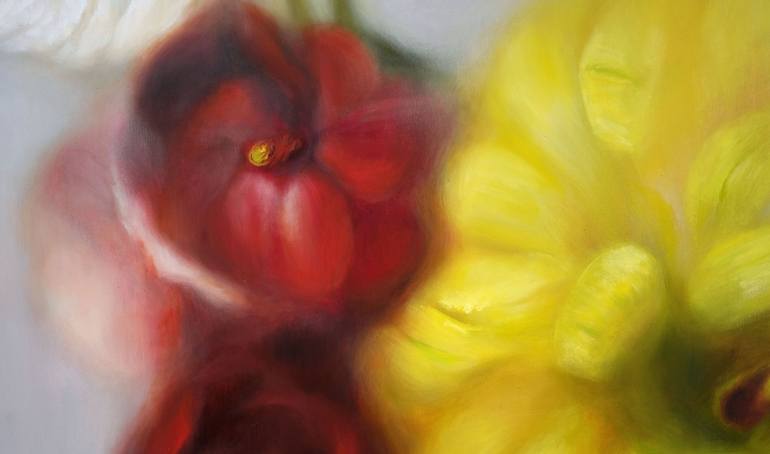 Original Figurative Floral Painting by Lena Krashevka