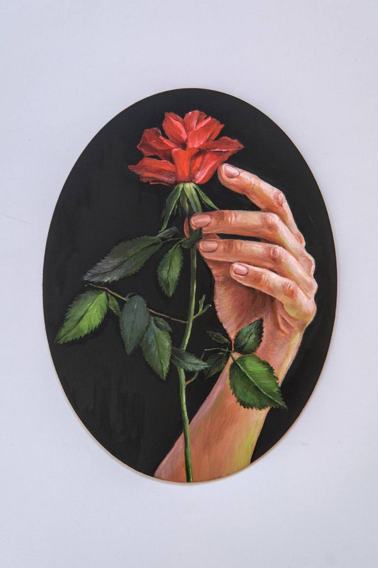 Delicate Embrace Painting by Lena Krashevka | Saatchi Art France