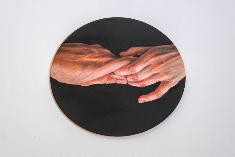 Original Realism People Painting by Lena Krashevka