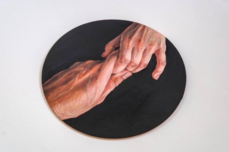 Original Realism People Painting by Lena Krashevka