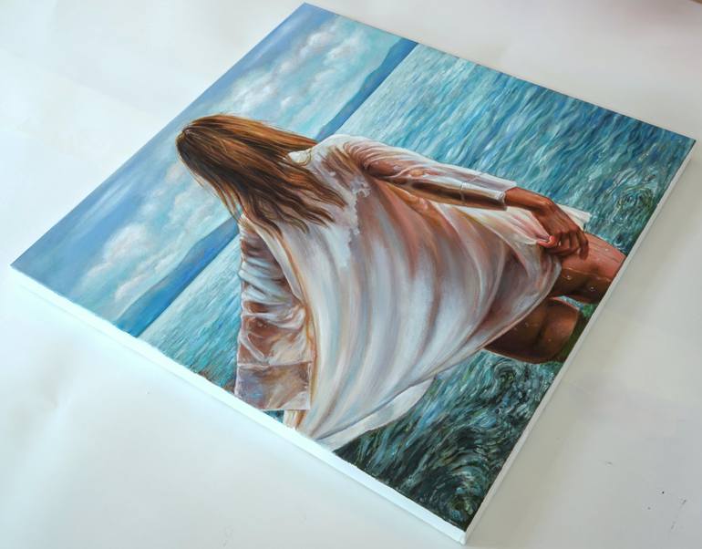 Original Figurative Women Painting by Lena Krashevka