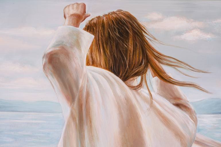 Original Realism Women Painting by Lena Krashevka