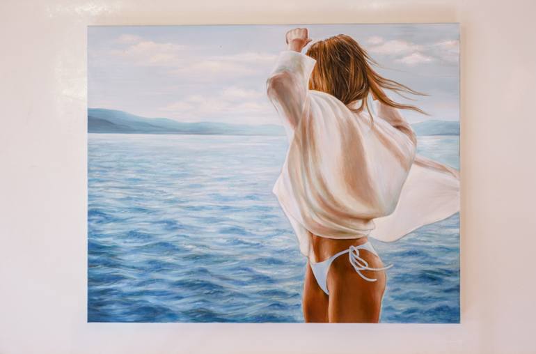 Original Realism Women Painting by Lena Krashevka