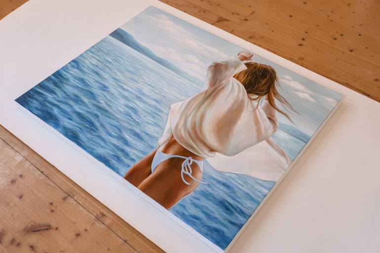 Original Realism Women Painting by Lena Krashevka