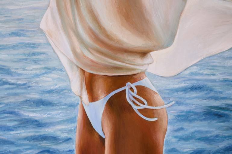 Original Realism Women Painting by Lena Krashevka