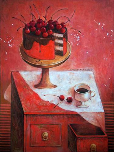 Print of Fine Art Food & Drink Paintings by Lena Krashevka