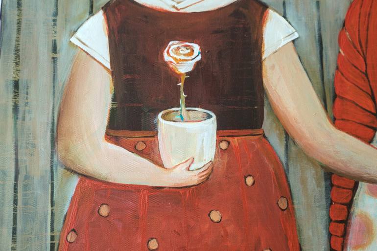 Original Figurative People Painting by Lena Krashevka