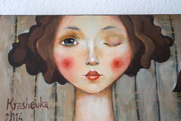 Original Figurative People Painting by Lena Krashevka