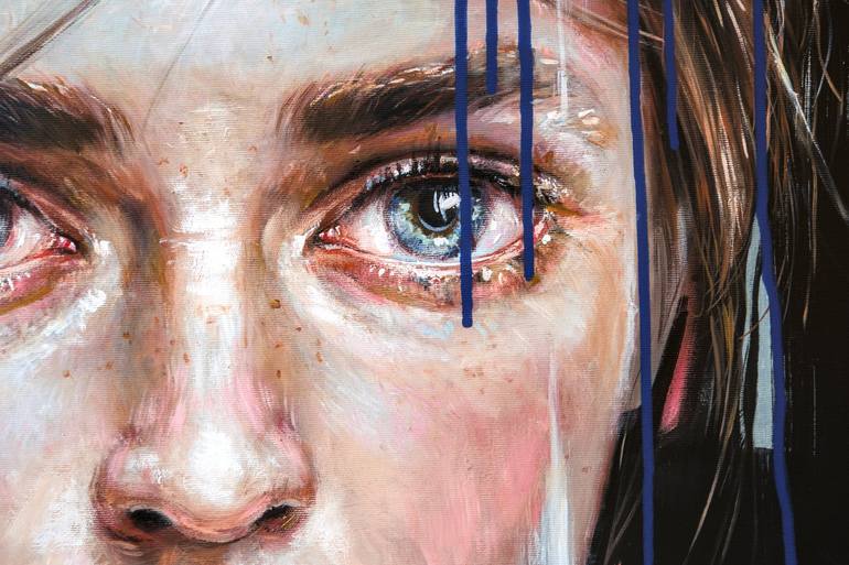 Original Portraiture Portrait Painting by Lena Krashevka