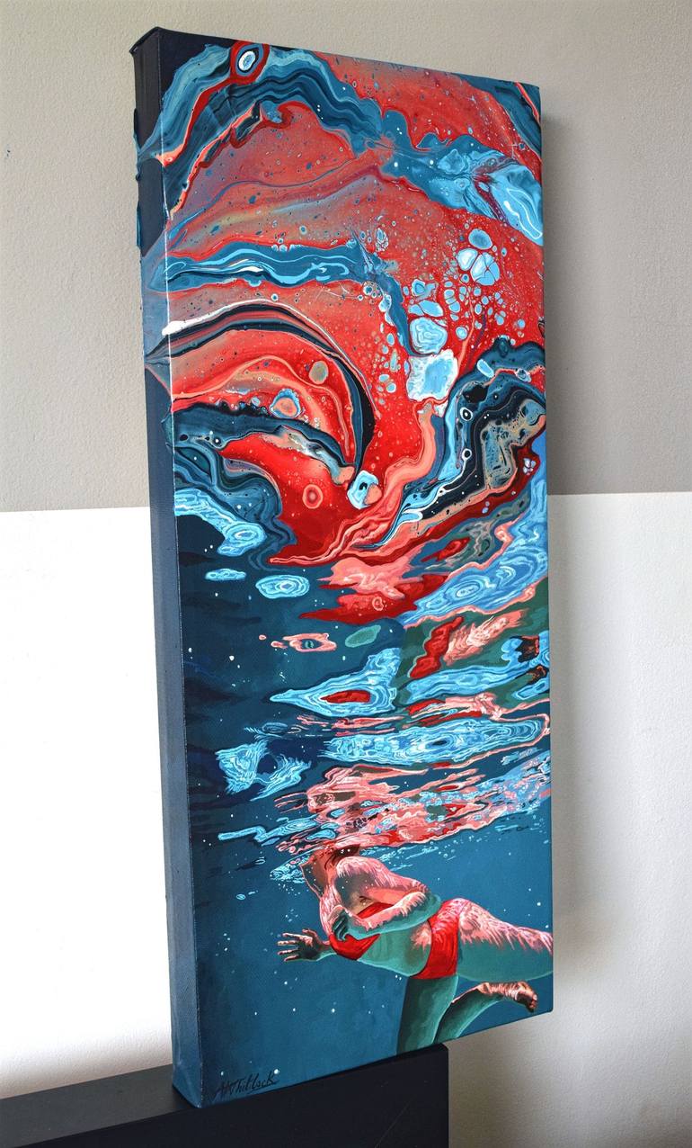 Original Abstract Water Painting by Abi Whitlock