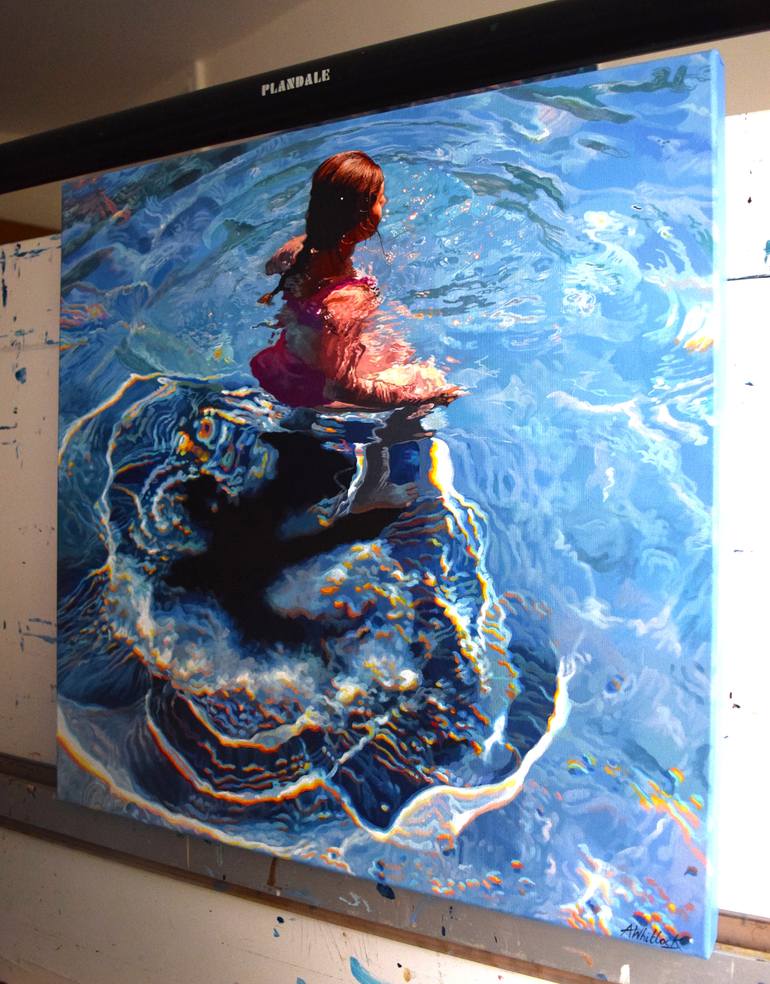 Original Contemporary Water Painting by Abi Whitlock