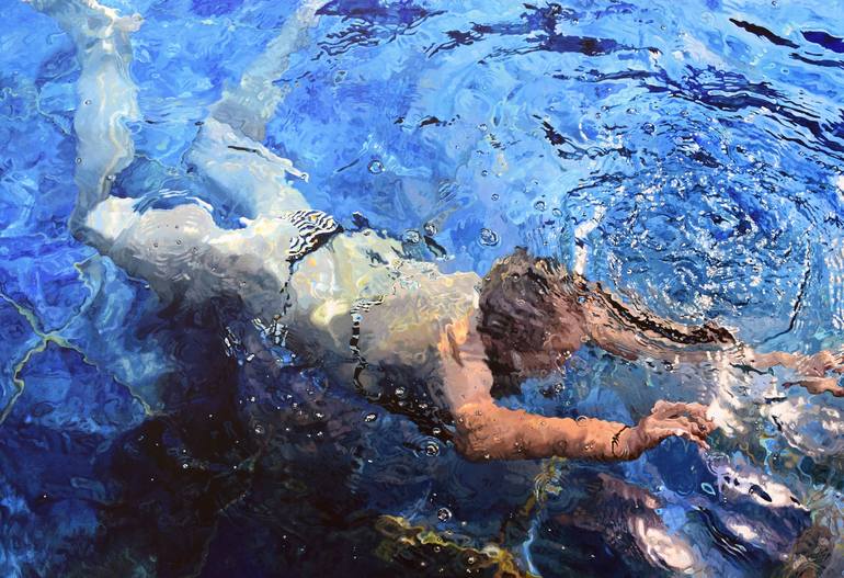 Original Figurative Water Painting by Abi Whitlock
