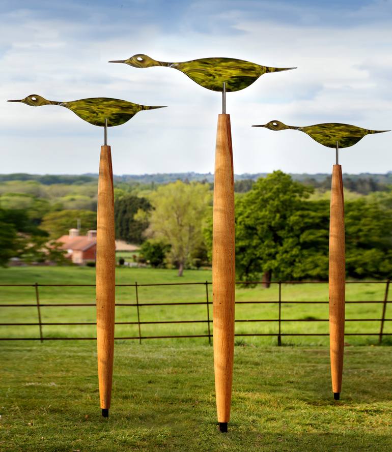 Print of Modern Garden Sculpture by Simon Hempsell