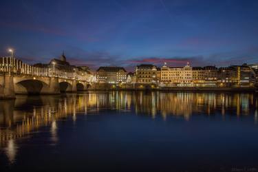 The Basel middle bridge during Christmas (Basel, Switzerland) - Limited Edition 1 of 3 thumb