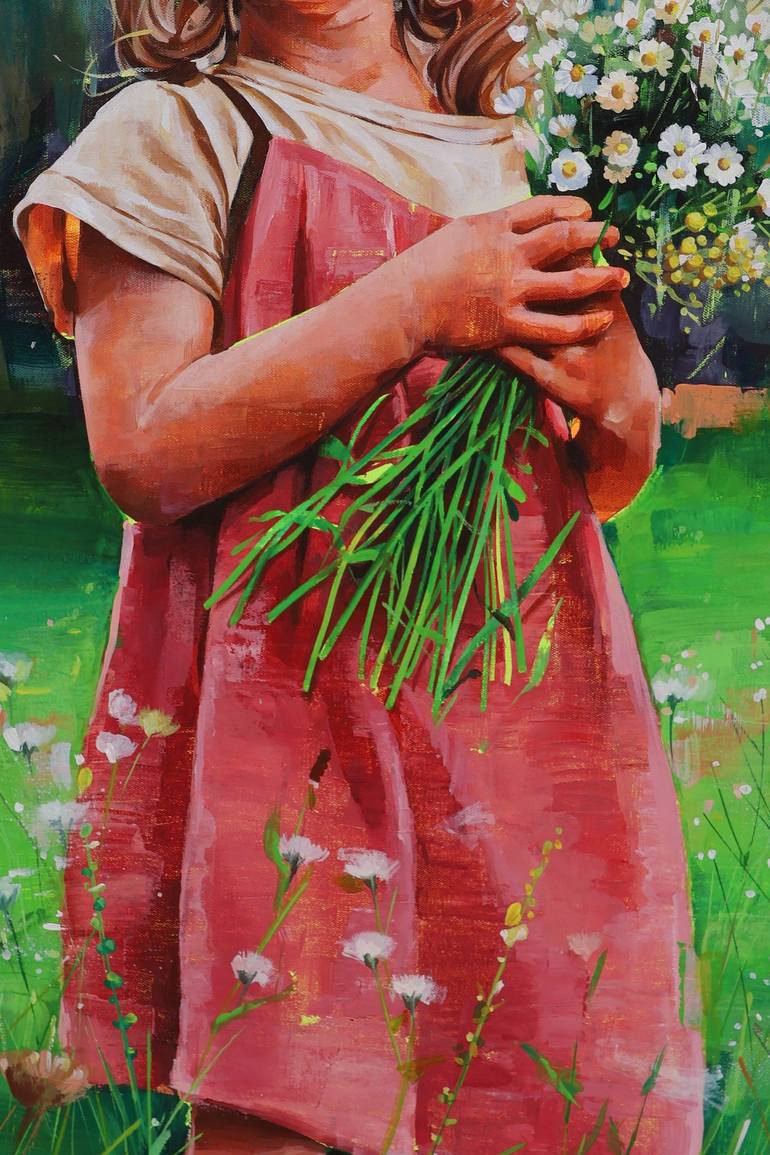 Original Figurative Children Painting by ARINDAM BISWAS