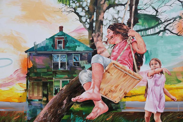 Original Contemporary Children Painting by Arindam Biswas