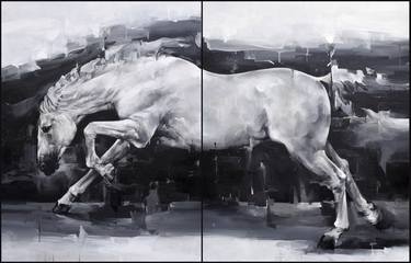 Original Expressionism Horse Paintings by ARINDAM BISWAS