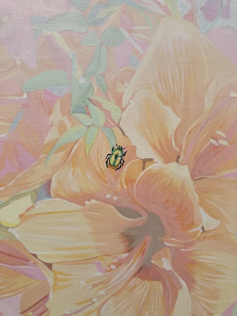 Original Abstract Botanic Painting by Su hyun Kim
