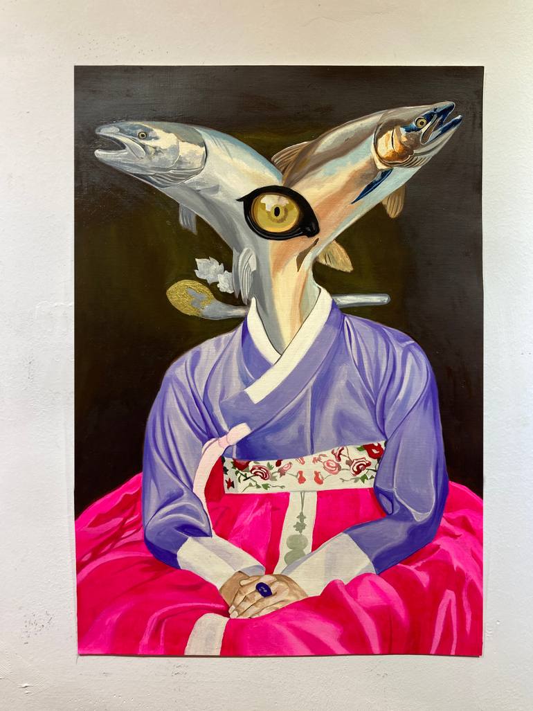Original Baroque Classical Mythology Painting by Su Hyun Kim