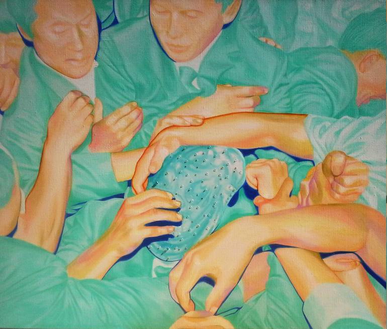 Original Pop Art Humor Paintings by Su Hyun Kim
