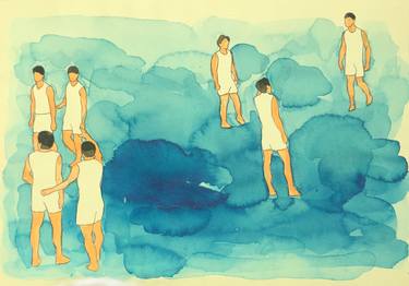 Original Abstract Expressionism Culture Drawings by Su hyun Kim