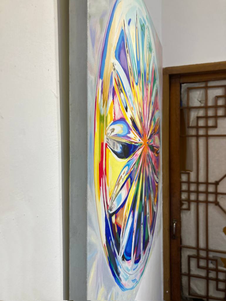 Original Abstract Expressionism Still Life Painting by Su Hyun Kim