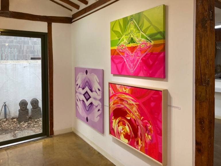 Original Abstract Expressionism Fantasy Painting by Su Hyun Kim