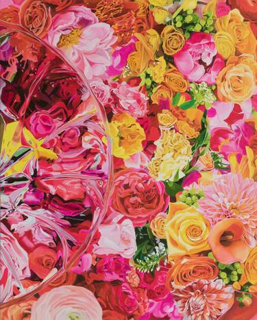 Print of Abstract Expressionism Floral Paintings by Su hyun Kim
