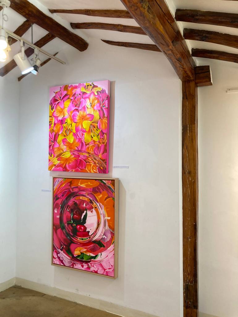 Original Abstract Expressionism Botanic Painting by Su Hyun Kim