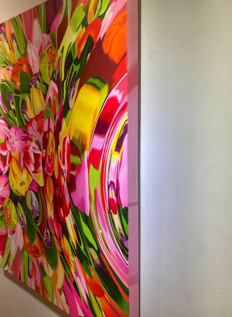 Original Abstract Expressionism Botanic Painting by Su Hyun Kim