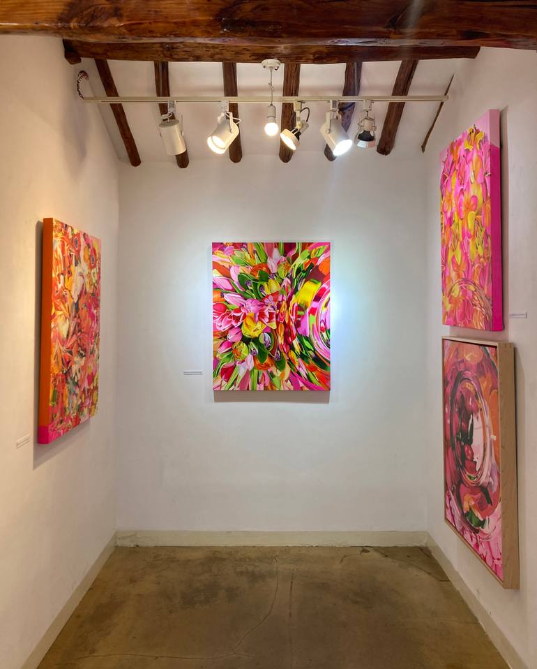 Original Abstract Expressionism Botanic Painting by Su Hyun Kim