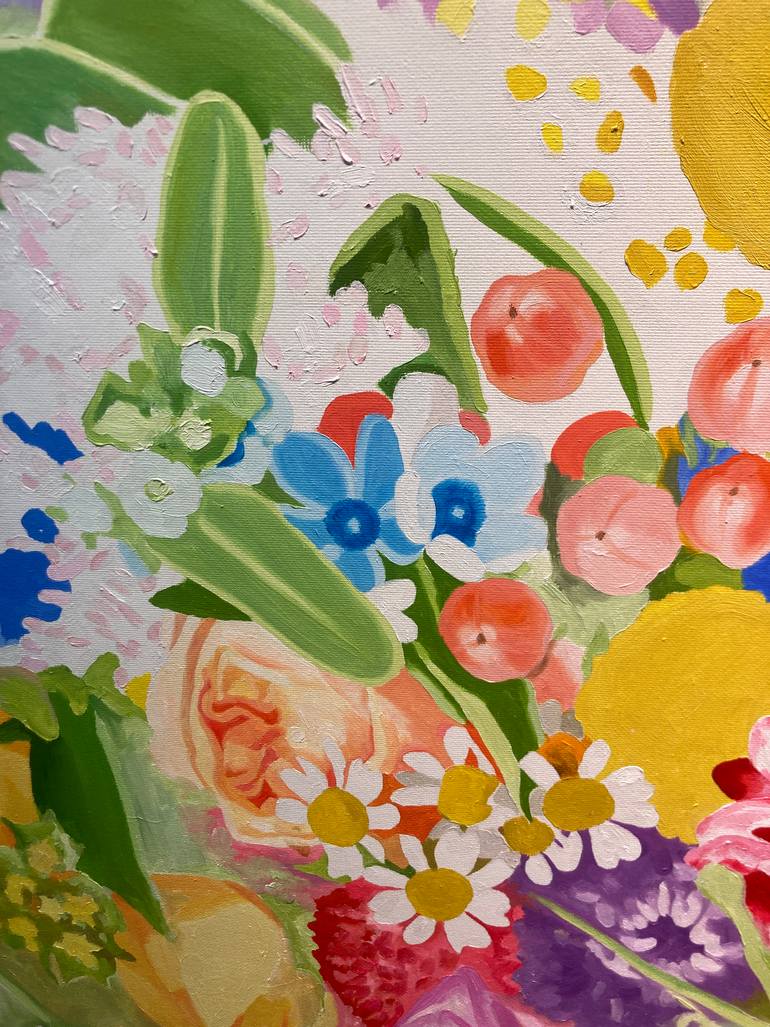 Original Abstract Expressionism Botanic Painting by Su Hyun Kim