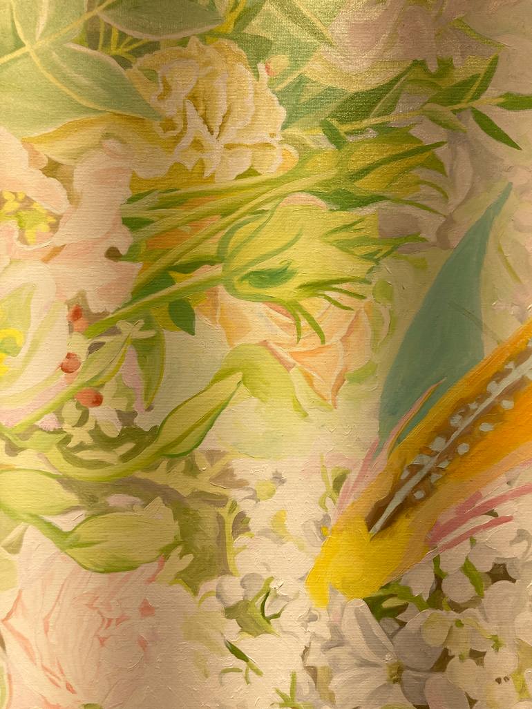 Original Abstract Expressionism Botanic Painting by Su Hyun Kim