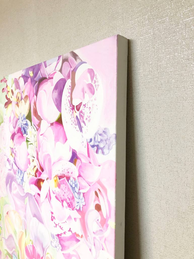 Original Abstract Expressionism Botanic Painting by Su Hyun Kim