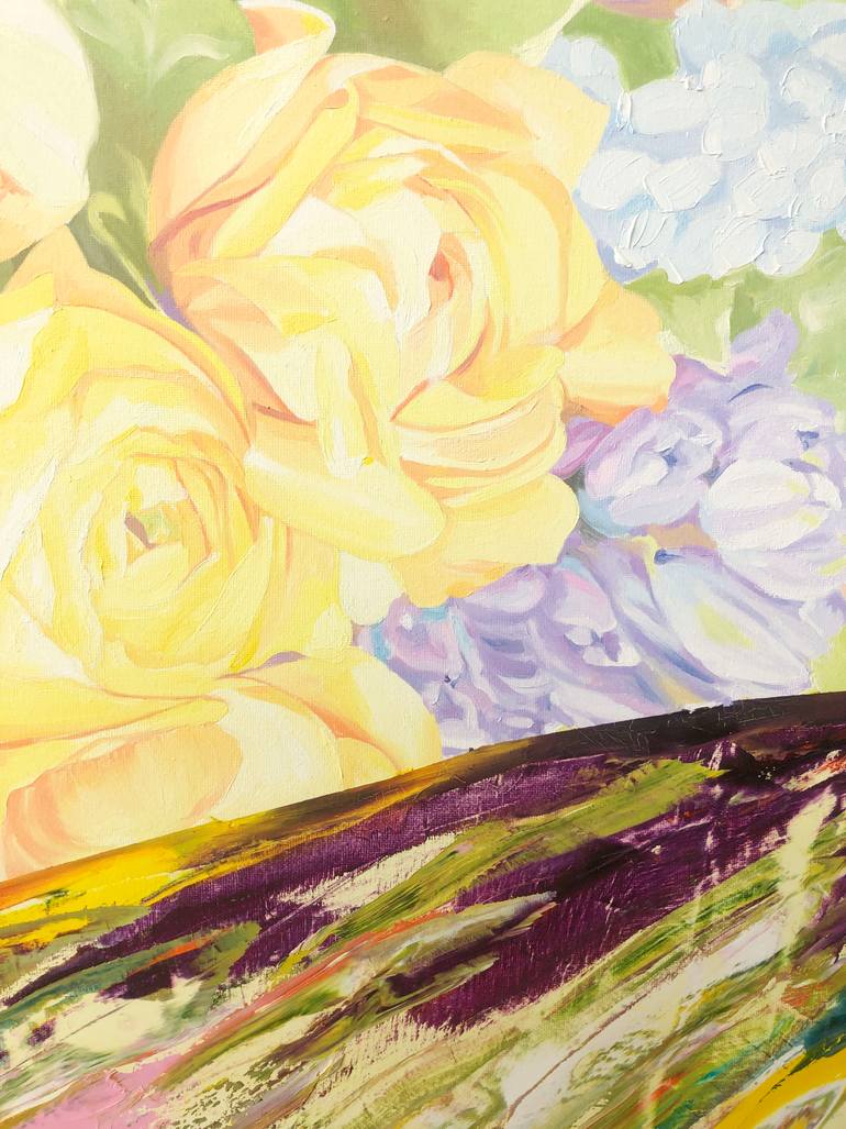 Original Abstract Expressionism Botanic Painting by Su Hyun Kim