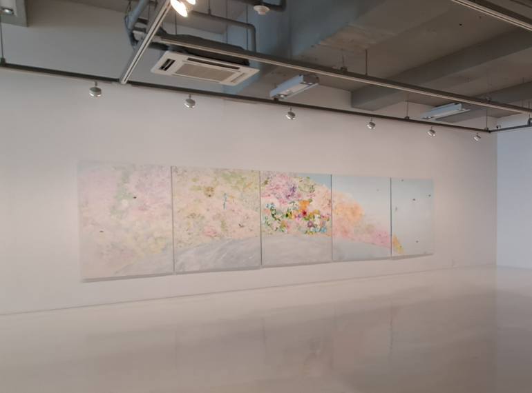 Original Abstract Expressionism Botanic Painting by Su Hyun Kim