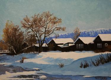 Original Realism Landscape Painting by Tornike Tkemaladze
