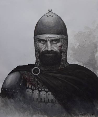 Original Black & White Men Mixed Media by Tornike Tkemaladze