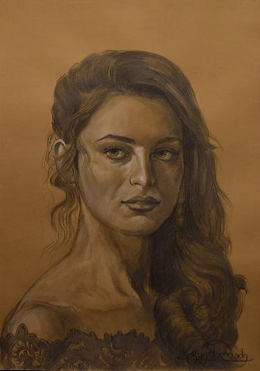 Original Portraiture Portrait Drawings by Tornike Tkemaladze