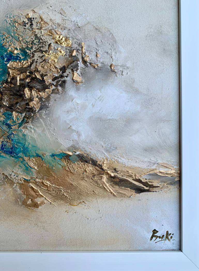 Original Abstract Expressionism Abstract Painting by Sumali Piyatissa