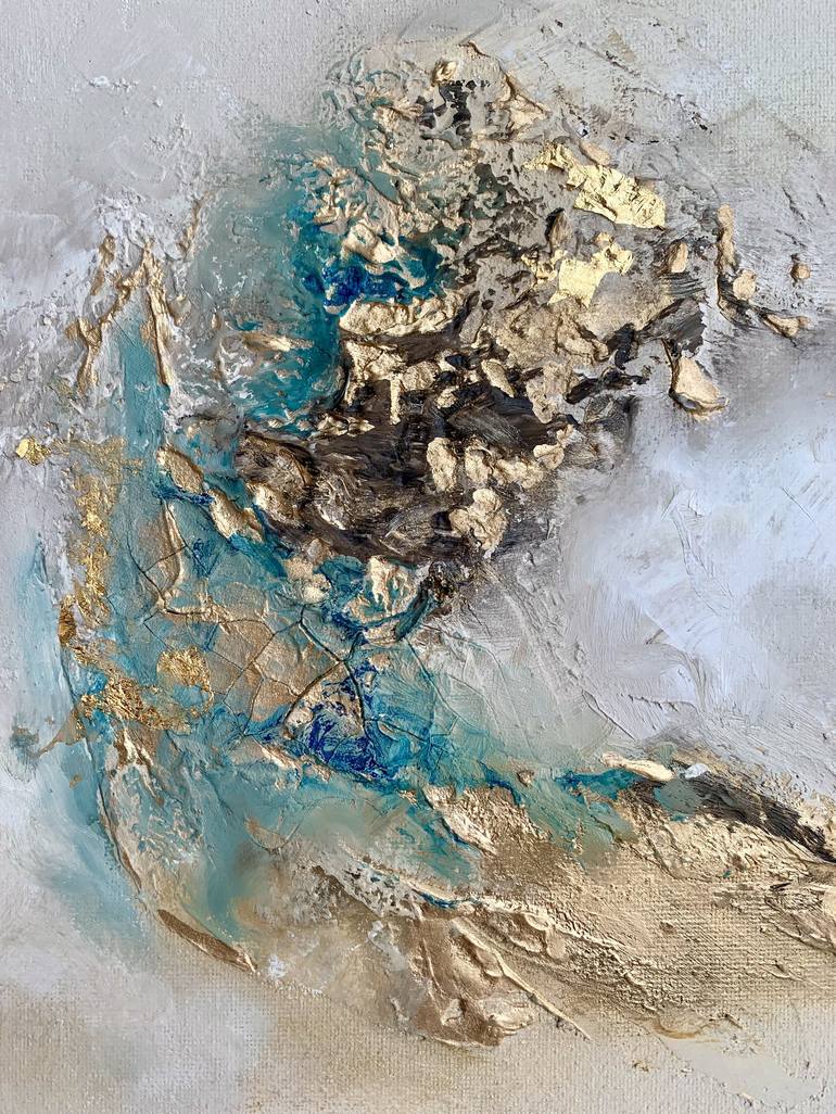 Original Abstract Expressionism Abstract Painting by Sumali Piyatissa