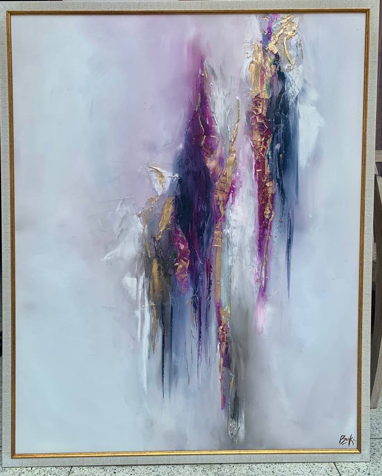 Original Abstract Expressionism Abstract Painting by Sumali Piyatissa